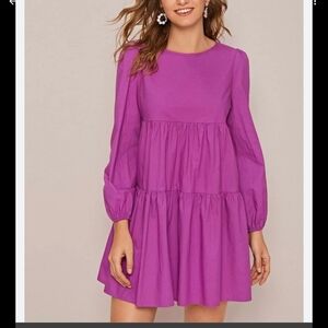 Zara Bold Purple Mini Dress